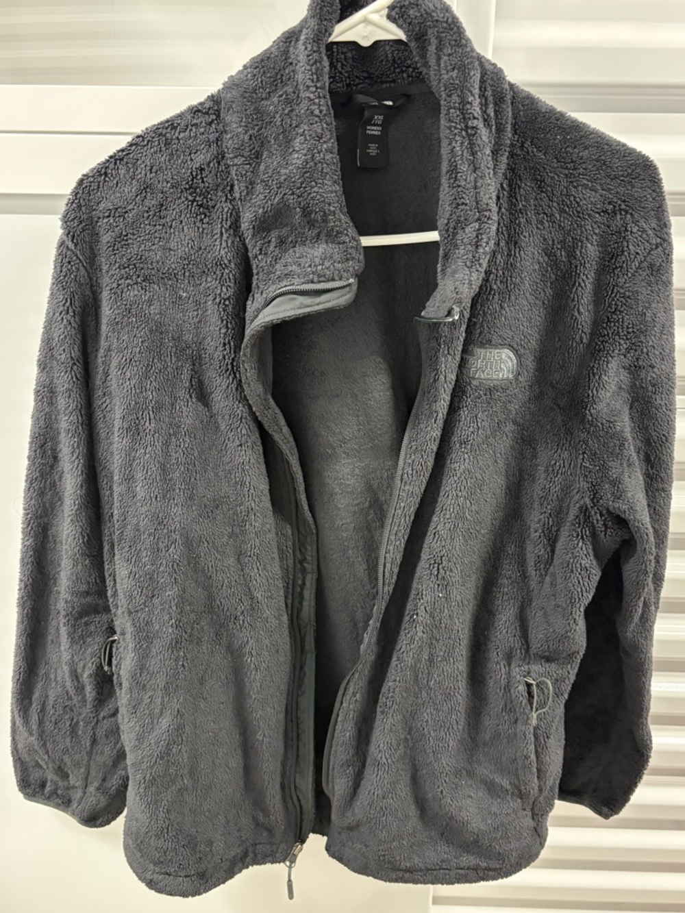 The North Face Dark Gray Plush Fleece Jacket